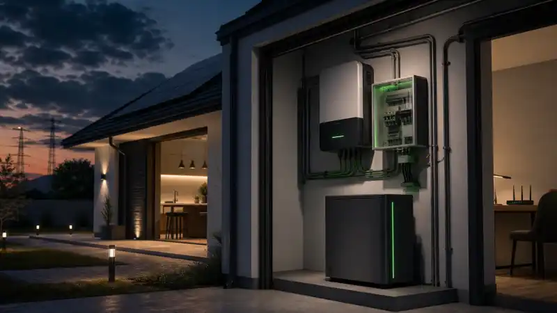 Comparație conceptuală între un sistem de backup cu baterie și un generator pentru o locuință