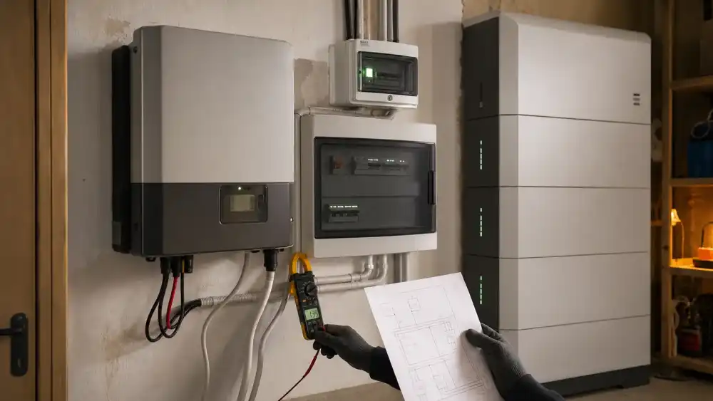 Audit de compatibilitate între un invertor existent, tabloul electric și o baterie nouă