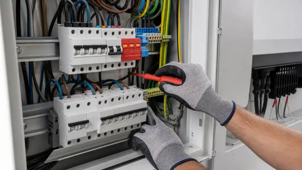 Tablou electric modern cu protecții și trasee organizate pentru integrarea unui sistem fotovoltaic